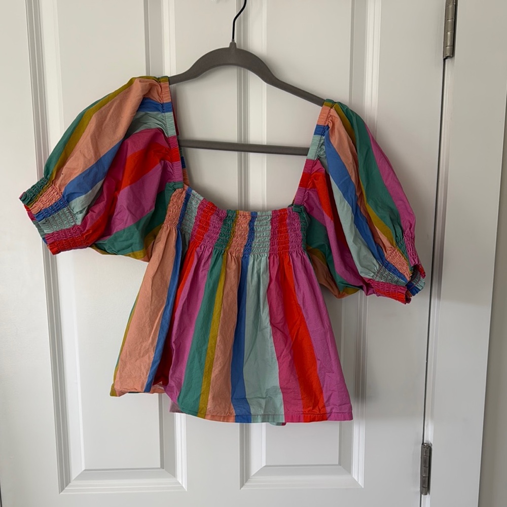 Colorful Striped Women's Top